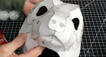 4 Pinterest [Como hacer una mascara de Timon de papel machÃ© ultimatepapermache 2