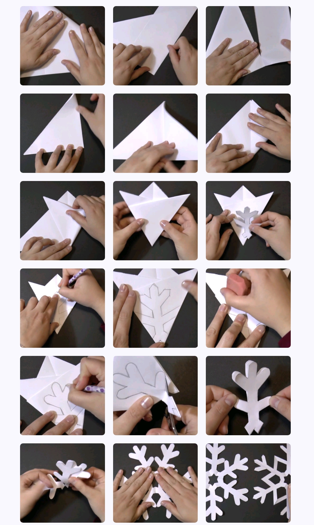 Cómo hacer copos de nieve de papel Decoramano 3