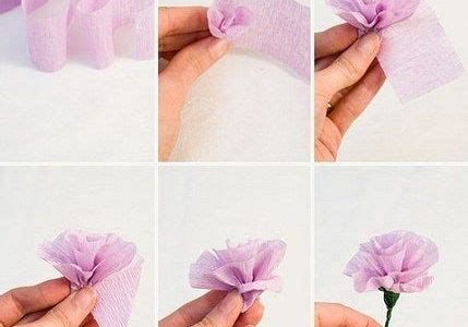 hacer rosas de papel crepé faciles 1