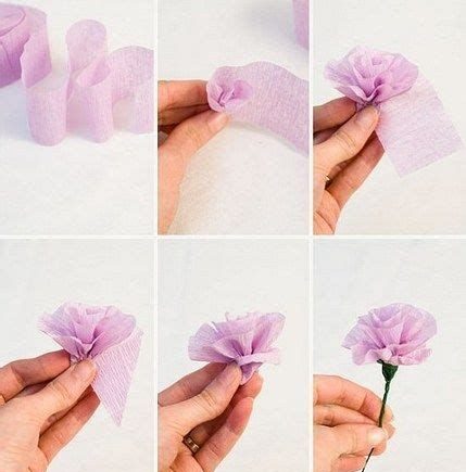 hacer rosas de papel crepé faciles 1