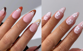 Diseños De Uñas Otoño Con Flores