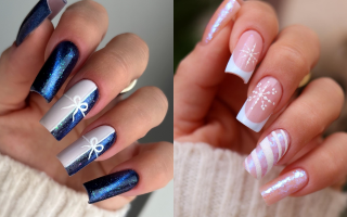 Uñas De Invierno Cuadradas