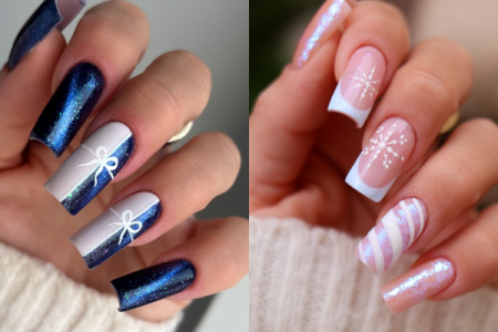 Uñas De Invierno Cuadradas