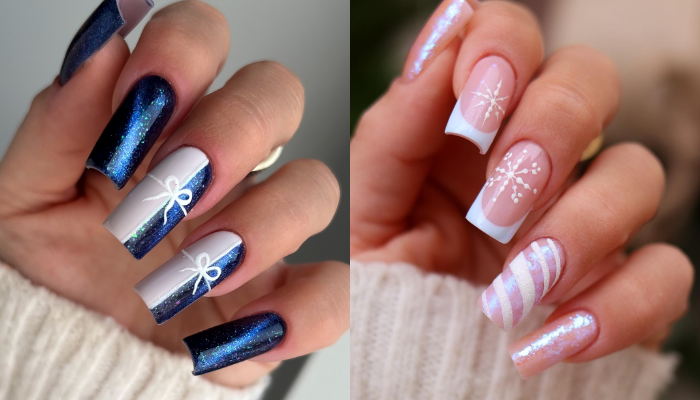 Uñas De Invierno Cuadradas