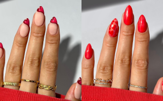 Uñas En Rojo Elegantes