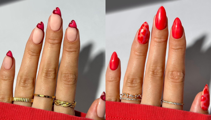 Uñas En Rojo Elegantes