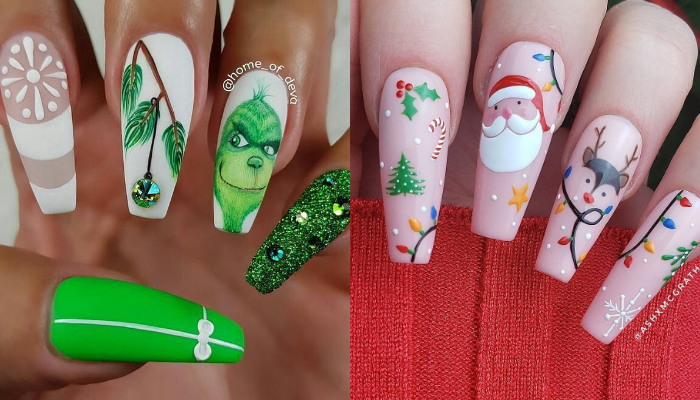 Uñas Para Navidad