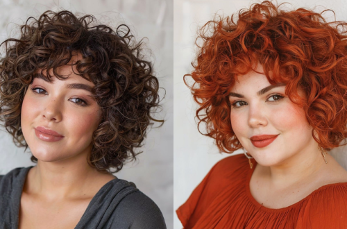 Cortes De Pelo Cortos Y Rizados Para Caras Redondas