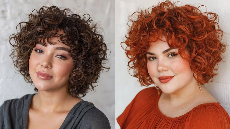 Cortes De Pelo Cortos Y Rizados Para Caras Redondas