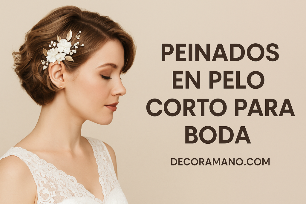 Peinados En Pelo Corto Para Boda