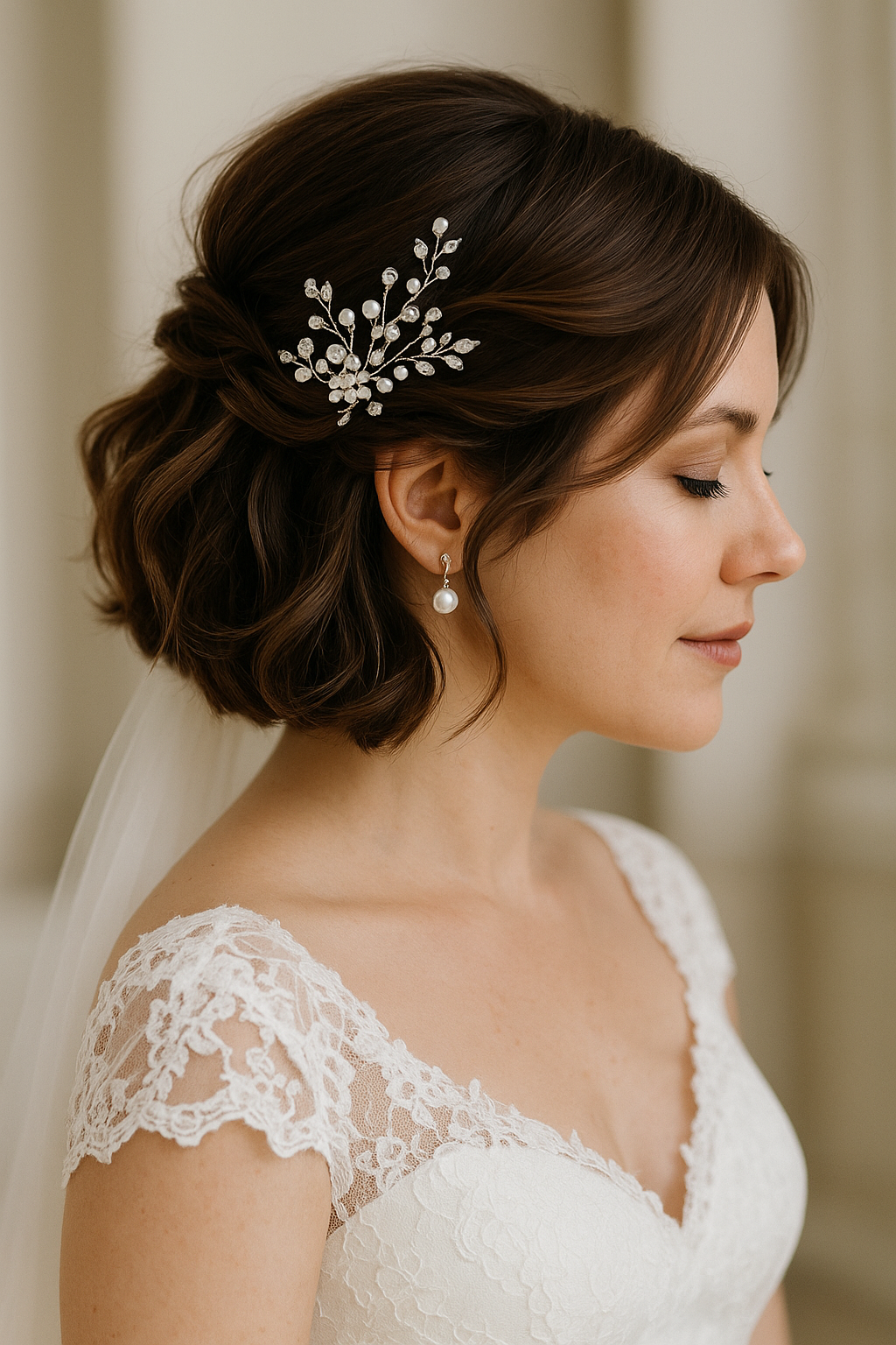 Peinados En Pelo Corto Para Boda