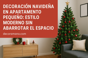 Decoración navideña en apartamento pequeño