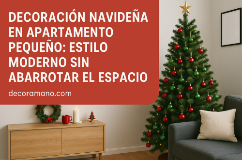 Decoración navideña en apartamento pequeño