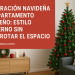 Decoración navideña en apartamento pequeño