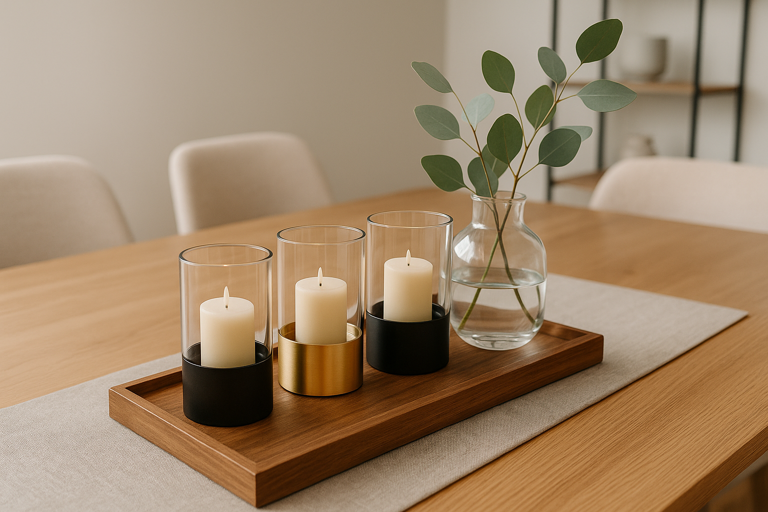 adornos para mesa de comedor modernos